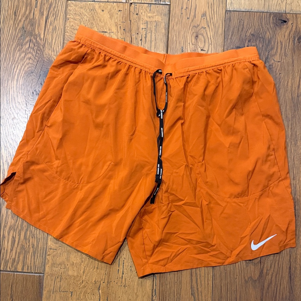 Nike Men's Burnt Orange Running Shorts